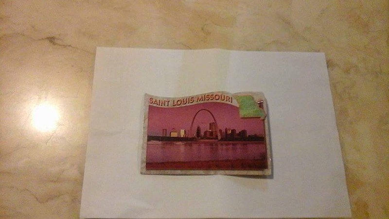 The actual St. Louis postcard. - COURTESY OF COLIN DOHERTY