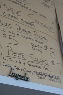 The current menu includes house-made beer salami - Chris Clermont