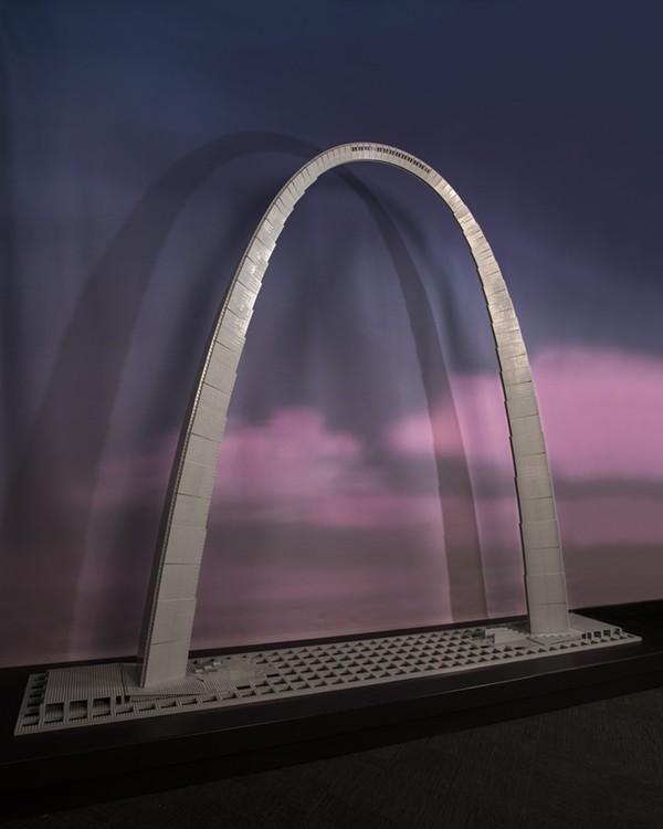 There it is: The Arch in all its Lego glory. - Photo courtesy of Museum of Science and Industry Chicago