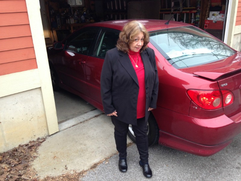 Mary Samuelson's car was damaged by a fake auto body repairman who claimed he could fix dents. - DOYLE MURPHY
