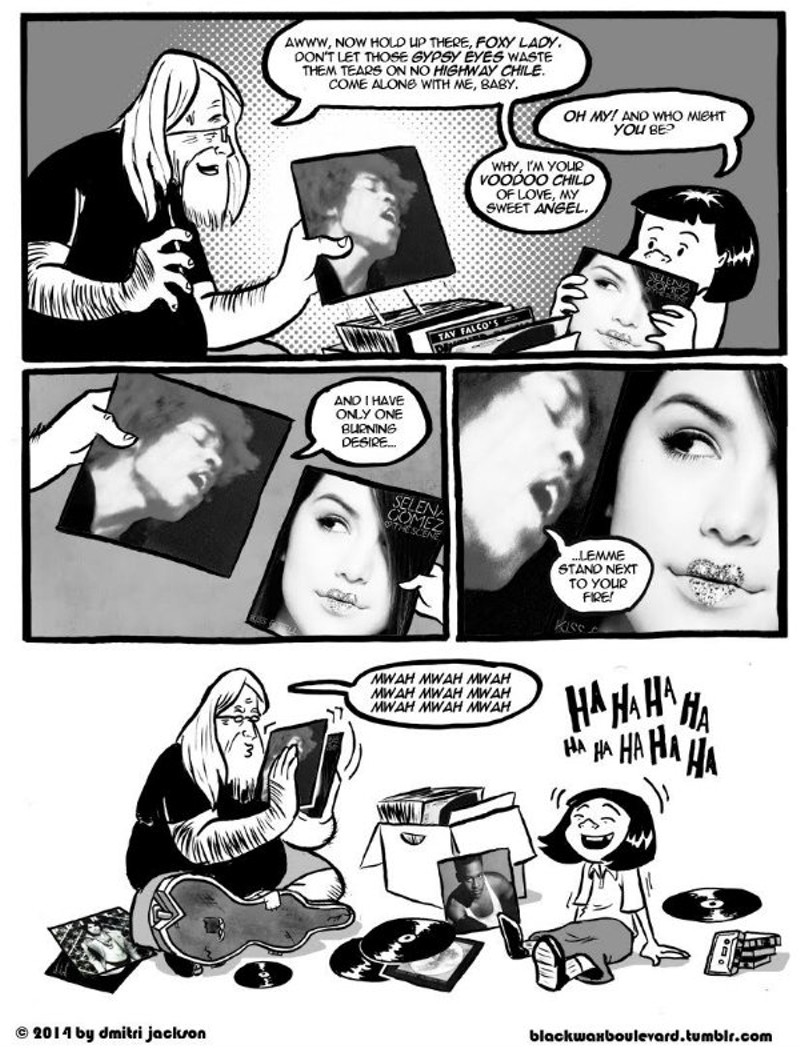 A Blackwax Boulevard strip featuring characters Hardy Rollins and Seung-Jin Song. - Photo Courtesy of Dmitri Jackson