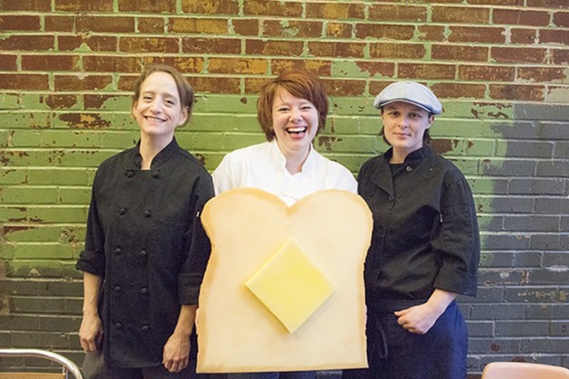 Rachel Moeller, Amanda Geimer and Colleen Clawson of Milque Toast Bar. - Mabel Suen