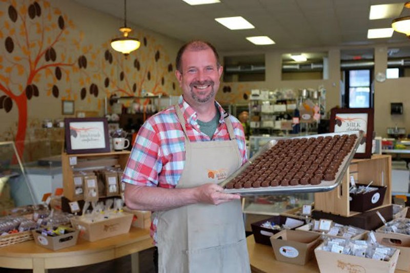 Kakao's founder and chief chocolatier Brian Pelletier. - Holly Ravazzolo