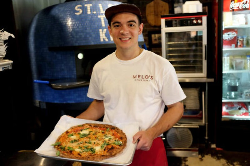Joey Valenza is Melo's pizzaiola from the north. - Holly Ravazzolo
