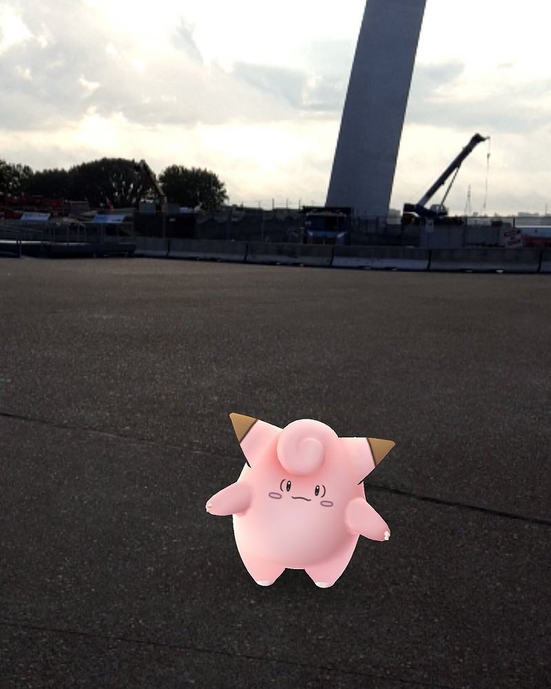 Pokemon characters have taken St. Louis by storm, sometimes in more inappropriate places than others. - Photo Courtesy of Tara Coble