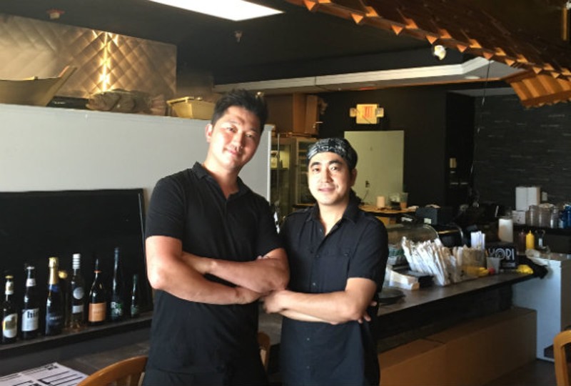 Jay Moon, left, and Sae Yeob Kim, right, are the owners of Nori. - PHOTO BY EMILY MCCARTER