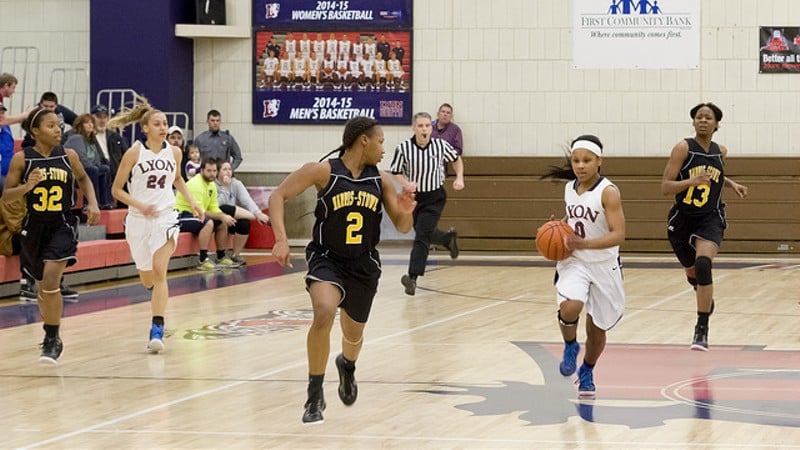 A 2015 match between the Harris-Stowe women's basketball team and Lyon College. - via Flickr/Dave Thomas