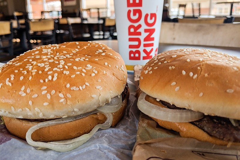 Which is the Whopper, and which is the Impossible Whopper? - DANNY WICENTOWSKI