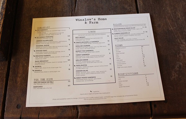 Their menus are updated seasonally. - Photo by Lauren Milford