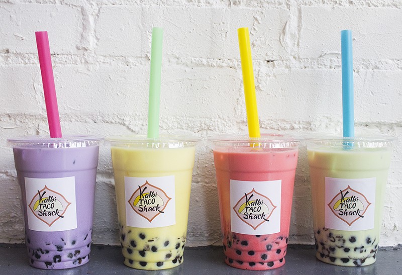 Bubble tea is is available in flavors including taro, pineapple, watermelon and honeydew. - PHOTO BY MABEL SUEN