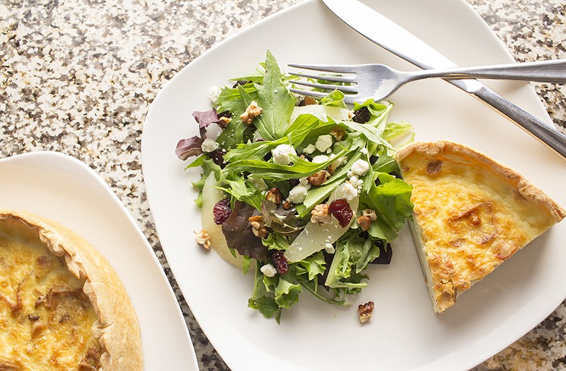 Savory items including housemade quiche are also available. - PHOTO BY MABEL SUEN