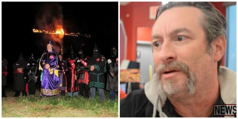 Frank Ancona's reign as "Imperial Wizard" of a KKK chapter has met a violent end. - Image via Twitter/News2Share