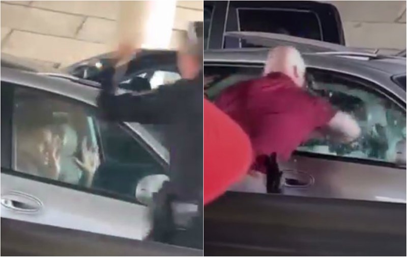 St. Ann Cop Smashes Car Window To Drag Out Passenger After Pursuit