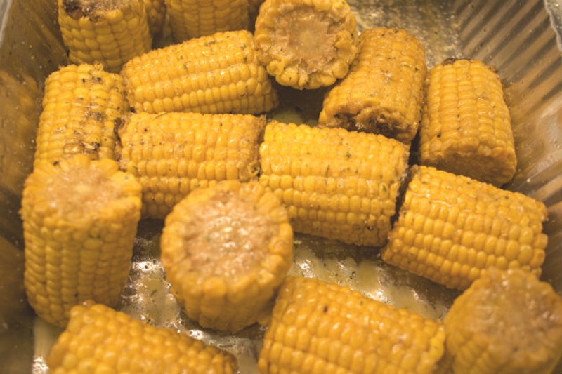 Mann Meats' signature smoked sweet corn. - CHERYL BAEHR