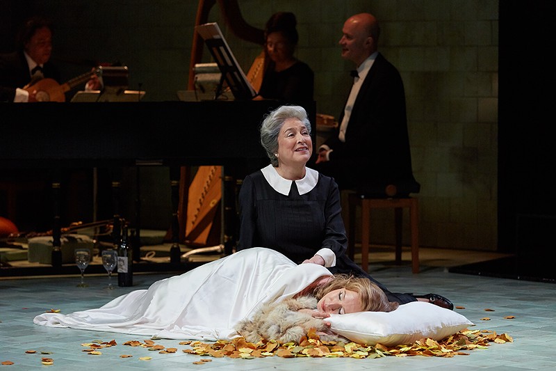 Even Poppea's nurse Arnalta (Patricia Schuman, with Emily Fons) isn't acting from altruism. - ERIC WOOLSEY