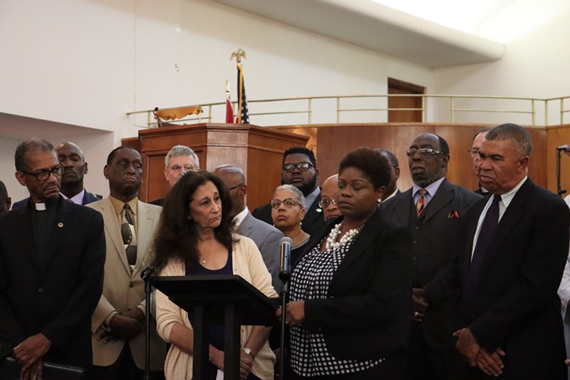 Progress Women and the St. Louis Metropolitan Clergy Coalition organized the event as St. Louis deals with a string of child murders. - James Pollard