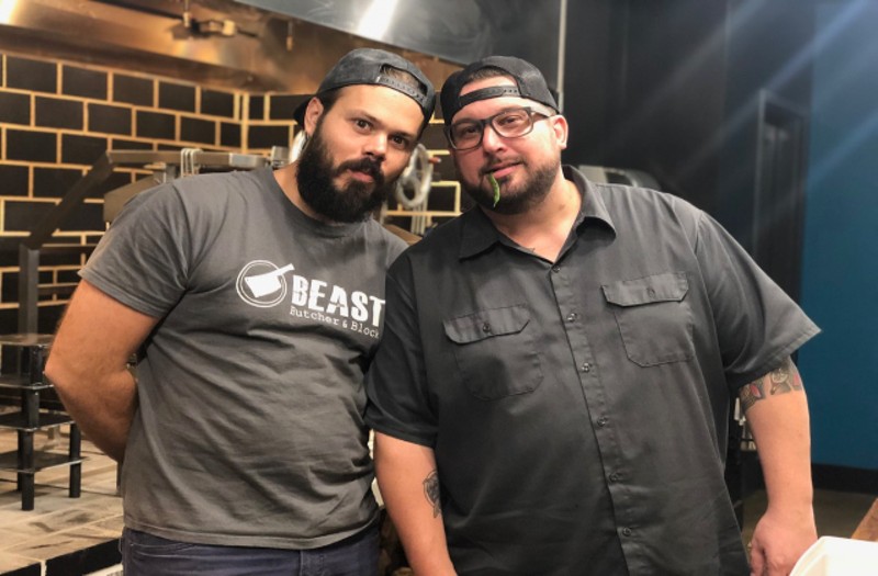 Ryan McDonald (pictured left) and Bob Brazell are teaming up for the collaboration dinner this Friday. - COURTESY BEAST CRAFT BQQ CO.