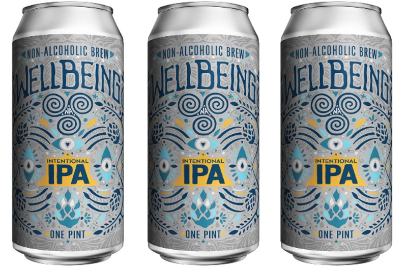 The label for WellBeing's new Intentional IPA, which hits shelves January 1. - Courtesy WellBeing Brewing Co.