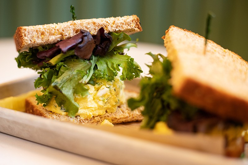 The restaurant’s egg salad sandwich. - MABEL SUEN