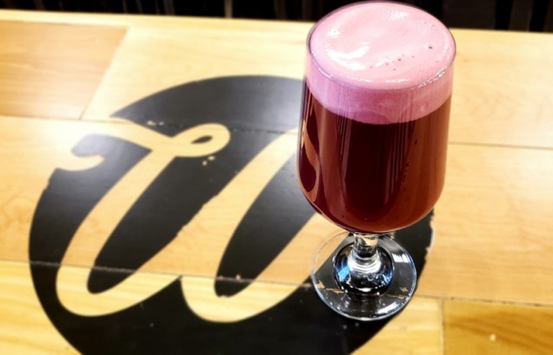 Wellspent's blackberry sour is part of the brewery's "On the Bright Side" collection. - KRISTEN FARRAH