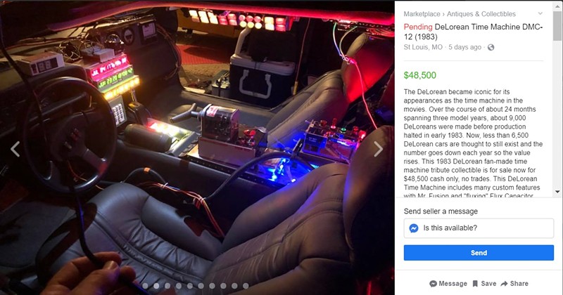 DeLorean Time Machine Car For Sale in St. Louis (3)