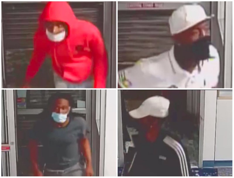 Four of the "persons of interest" in David Dorn's killing. - SCREENGRAB