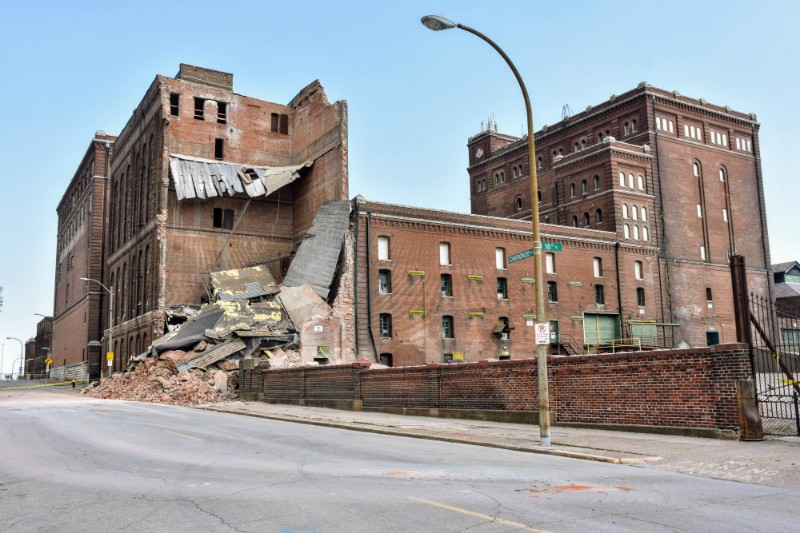 Lemp Brewery Building 20 after the partial collapse. - DOYLE MURPHY