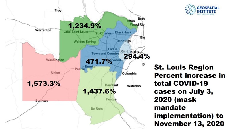 COVID Cases Dropped in Counties with Mask Mandates: SLU Study