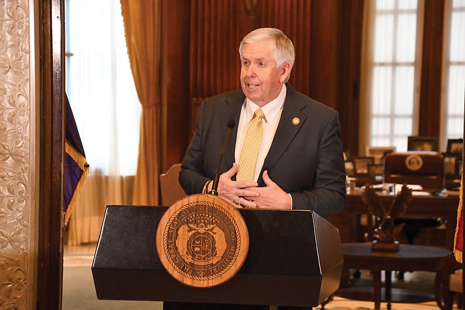 In 2020, Missouri Gov. Mike Parson used commutations to free six drug offenders, all imprisoned under the same repealed law. - COURTESY OF MISSOURI GOVERNOR'S OFFICE