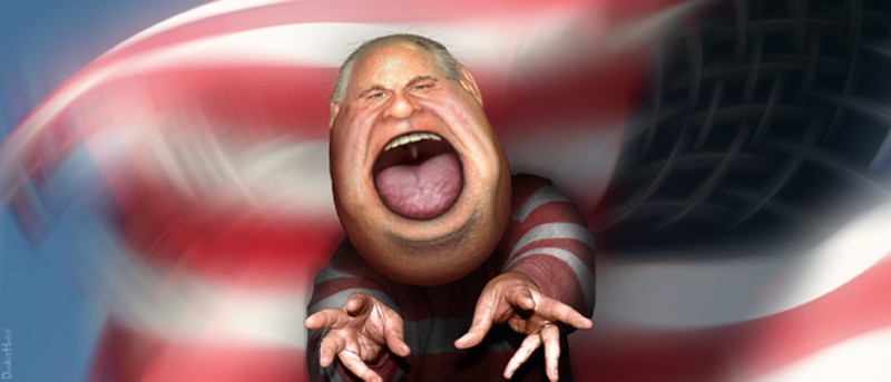 Honoring a life of hate, Republican legislators in Missouri want to create "Rush Limbaugh Day." - DonkeyHotey/FLICKR
