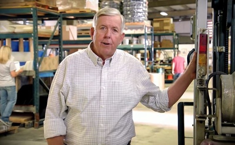 Governor Mike Parson doesn't care how you get the cash to pay him back that extra unemployment money — you'd just better get it. - SCREENSHOT VIA YOUTUBE