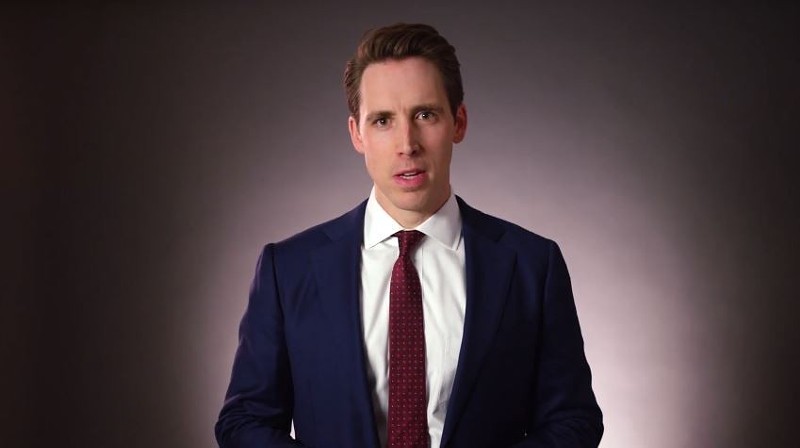 Josh Hawley is no fan of America's pastime when there's money to be made off of outrage. - SCREENSHOT VIA YOUTUBE