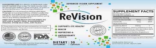 ReVision Eye Supplement Review – Don't Miss User Opinion