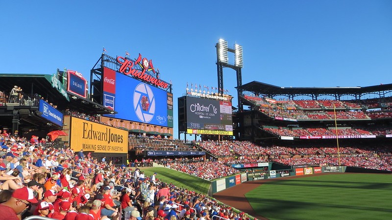 A packed Busch Stadium circa 2019 — a vision the team is hoping fans will return to. - IMAGE VIA FLICKR/David Wilson