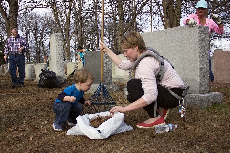 Photos: St. Louisans Unite to Clean Desecrated Jewish Cemetery