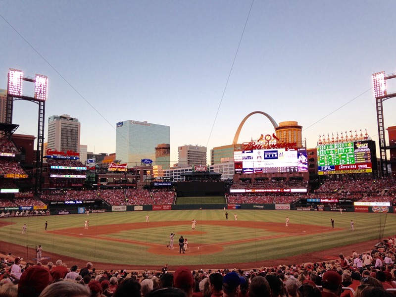 Some will be enjoying this view for free after getting their COVID-19 shot at Busch Stadium this week. - DOYLE MURPHY