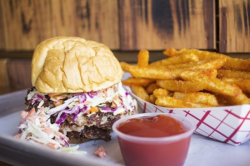 You can still get your burger and "Rip Fries" fix at Mac's Local Eats inside Bluewood Brewing Company. - MABEL SUEN