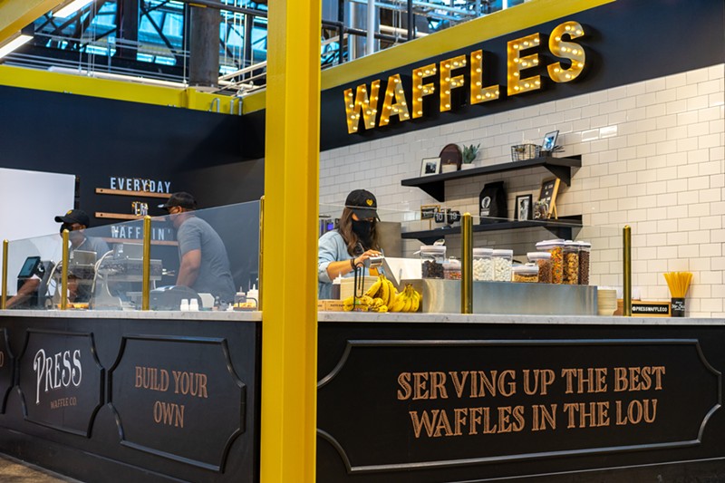 Press Waffle Co. is one of the eleven opening vendors at the food hall. - Holden Hindes