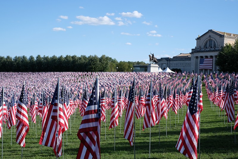 PHOTOS: In Forest Park, a Forest of Flags and Memories of War (14)