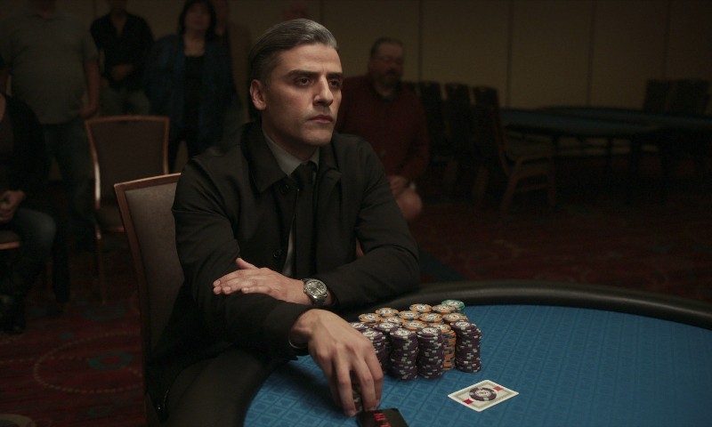 Oscar Issac stars as brooding gambler William Tell in The Card Counter. - COURTESY OF UNIVERSAL PICTURES/FOCUS FEATURES