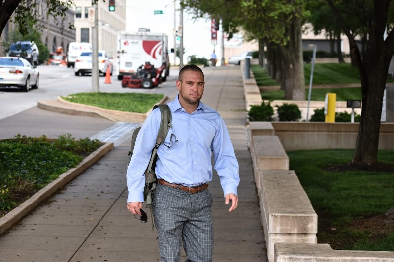 Ex-cop Dustin Boone got a twelve-month sentence for his role in the beating of undercover officer Luther Hall — less than half of what his own defense attorney was seeking. - DOYLE MURPHY