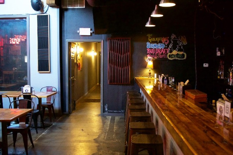 The bar at Rock Star Tacos. - CHERYL BAEHR