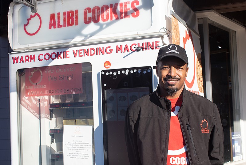 Alibi Cookies owner Mike Evans is the mastermind behind the Cookie Bot. - MABEL SUEN