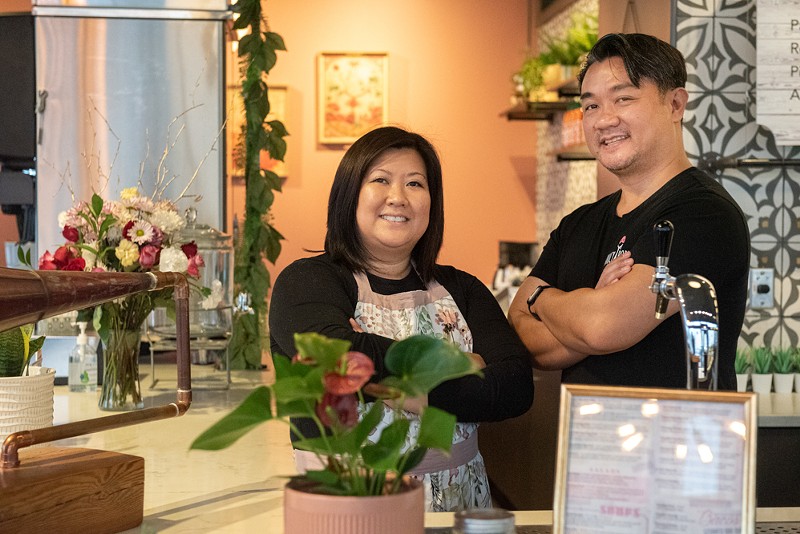 Amy and Phil Le are excited to be working together, just like they did as kids at their family's restaurants. - Vu Phong