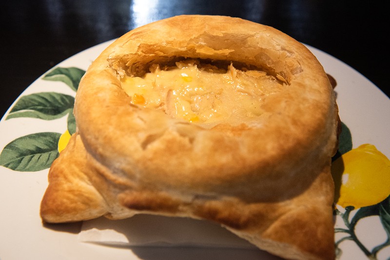 Pie is one of Piccadilly's signature dishes in Manhattan.  -VU PHONG