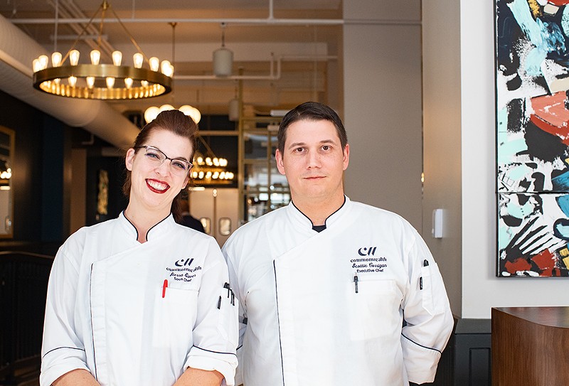 Sous chef Sierra Eaves and executive chef Scottie Corrigan are doubling down on fine dining at Commonwealth. - MABEL SUEN