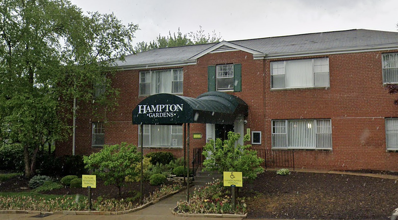 When Brandon Reid tried to get an apartment at Hampton Gardens he found out they have a 100 year ban on people with felony convictions, no exceptions. - Google Maps