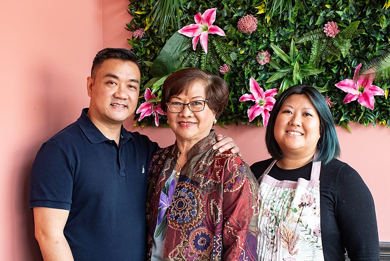 Phil Le, Loan Pannell and Amy Le make Saucy Porka a family affair. - Mabel Suen