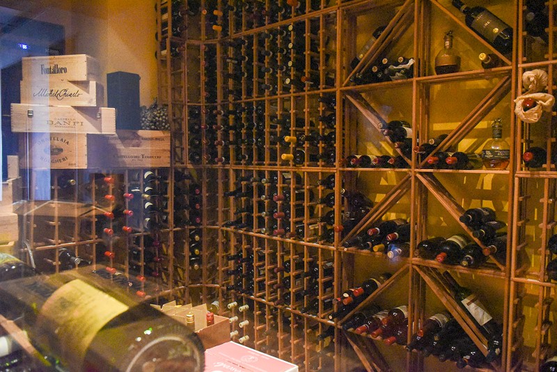 Trattoria Marcella's wine cellar offers one of the city's most extensive selections. - Vu Phong