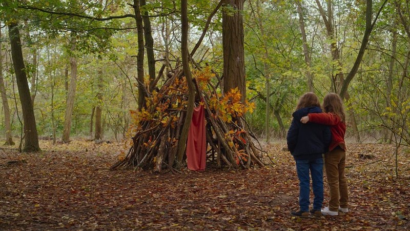 Petite Maman is about a girl who finds a secret world in the woods after her grandmother dies. - COURTESY OF NEON